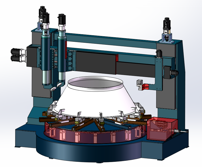 數控翻(fan)邊機 大直徑(jìng)無模翻邊機(ji)